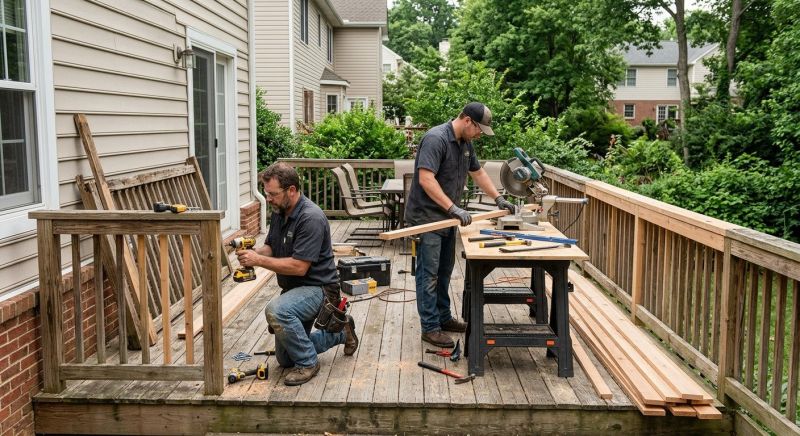 Terrace Railing Repair in Redmond, WA