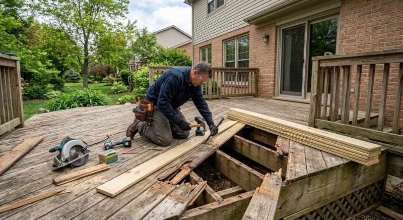 Wood Deck Repair in Redmond, WA